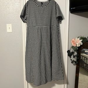 Black and White Gingham Dress